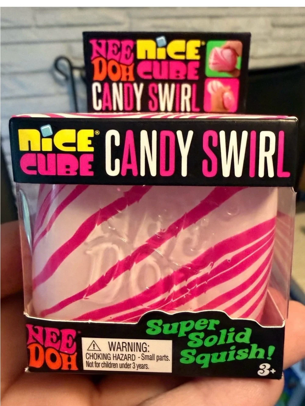 Needoh Candy Cane Swirl Nice Cube 100% Authentic NEW RARE